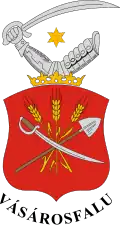 Brasão de armas de Vásárosfalu