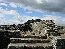 Os restos do forte em Housesteads.