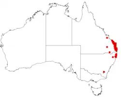Dados de ocorrência do Herbário Virtual da Australásia