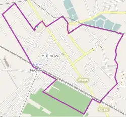 Localização de Halinów na Polónia