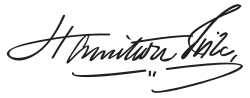 Assinatura de Hamilton Fish
