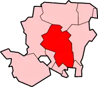 Localização de Winchester em Winchester