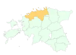 Localização de Região de Harju Harjumaa