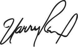 Assinatura de Harry Reid