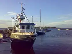 Barcos de pesca em Hasslö