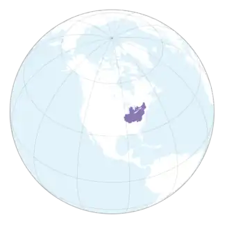 Localização de Confederação Iroquesa