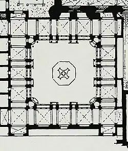 Albrecht Haupt, planta do claustro de D. João III