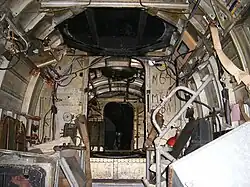 Interior de um He 111.