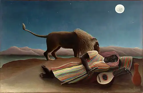 Le Douanier (A cigana adormecida) por Henri Rousseau, 1897