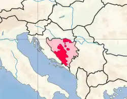 Localização de Herzeg-Bosnia