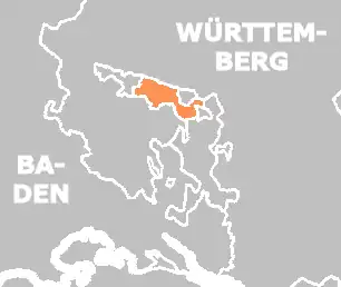 Localização de Hohenzollern-Hechingen
