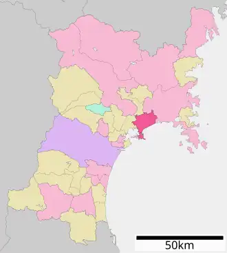 Localização de Higashimatsushima