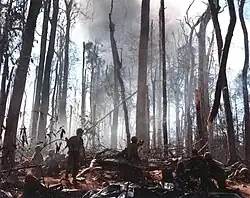 Fuzileiros americanos ao redor da Montanha 875.