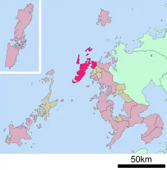 Localização de Hirado