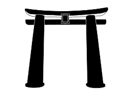 Hizen torii: um estilo incomum com um kasagi arredondado e pilares espessos e alargados.[nota 4]