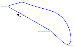 1948 até 1965 - Primeira redução do circuito e mudança para o sentido horário (7,725&nbsp;km)