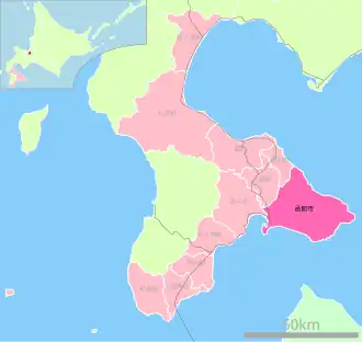 Localização de Hakodate