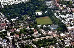 Fotografia aérea de Holland Park, Londres
