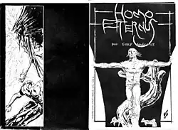 Capa do fanzine Homo eternus, n. 1 de Gazy Andraus, sob licença do CreativeCommons