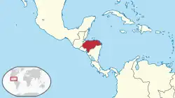 Mapa das Honduras