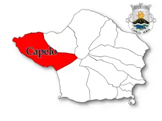 Localização no município de Horta