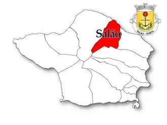 Localização no município de Horta