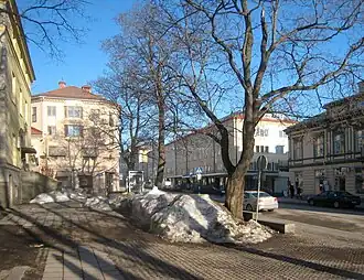 A rua Storgatan no centro da cidade