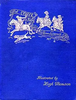 Vinheta da capa de Hugh Thomson para a edição ilustrada de 1896 de The Chase