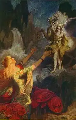 O retorno de Hundingbane para o Valhal Ernest Wallcousins, 1912