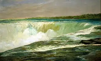 Cataratas do Niágara, 1878, uma de suas últimas pinturas