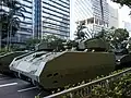 Hunter AFV of the Singapore Army at Singapore's National Day Parade rehearsal 2019