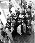 Immigrants from Germany arriving at the port of Jaffa in 1933