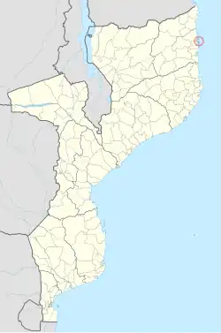 Localização do distrito em Moçambique
