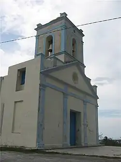 A igreja de Cabañas.