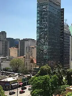 Igreja Martin Luther vista do alto da Galeria do Rock