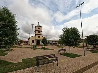 Praça no centro da cidade