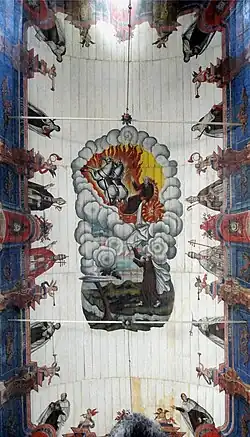 Joaquim Gonçalves da Rocha: Elias subido aos céus. Igreja de Nossa Senhora do Carmo, Sabará