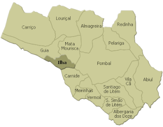 Localização no Município de Pombal