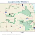 4.º distrito de Illinois em 2004.