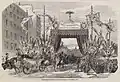 Inauguração do boulevard, 10 de dezembro de 1853 (Antigo 5.º arrondissement de Paris).