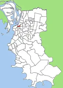 Bairro no mapa da cidade de Porto Alegre