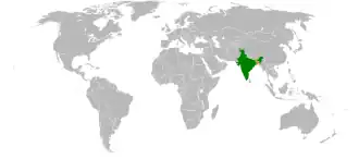 Mapa indicando localização de Bangladesh e da Índia.