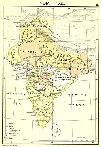 Localização de Dinastia Lodi