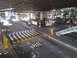 Visão interna do terminal.