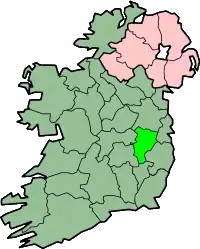 Localização do Condado de Kildare na Irlanda