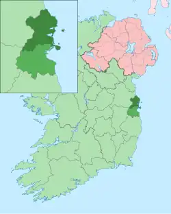 Localização do Condado de Fingal na Irlanda