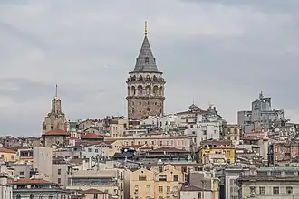 Vista de Karaköy e Gálata desde o Bósforo