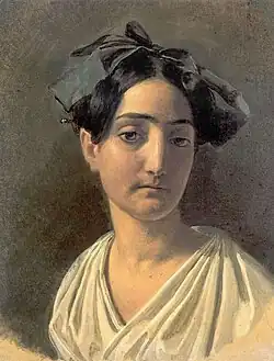 Retrato de Vittoria Caldoni, 1834