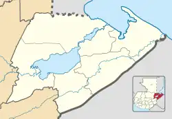 Localização de Livingston no departamento de Izabal