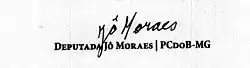 Assinatura de Jô Moraes